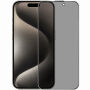 Rurihai tvrdené Anti-Spy sklo s čiernym rámčekom pre iPhone 15 Pro Max