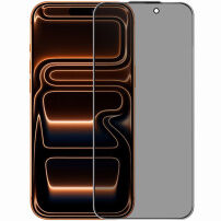 Rurihai tvrdené Anti-Spy sklo s čiernym rámčekom pre iPhone 17 Pro Max