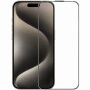 Rurihai tvrdené antireflexné 2.5D sklo s čiernym rámčekom pre iPhone 15 Pro Max