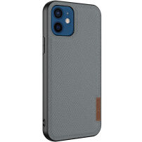 Dux Ducis nylonový ochranný kryt pre iPhone 12 / 12 Pro - sivý