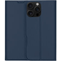 DUX DUCIS Skin Pre flipové puzdro pre iPhone 16 Pro Max - tmavo modré