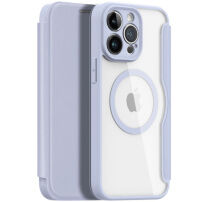 DUX DUCIS Skin X flipové puzdro s MagSafe pre iPhone 13 Pro Max - fialové