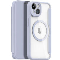 DUX DUCIS Skin X flipové puzdro s MagSafe pre iPhone 14 - fialové