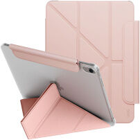 UNIQ Camden Lite púzdro s origami stojanom a priestorom na Apple Pencil pre iPad 10,9" (2022) / 11" (2025) - ružové