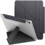 UNIQ Camden Lite púzdro s origami stojanom a priestorom na Apple Pencil pre iPad 10,9" (2022) / 11" (2025) - tmavosivé