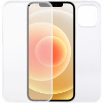 Dvojdielne puzdro na prednú aj zadnú stranu pre iPhone 12 / 12 Pro - číre