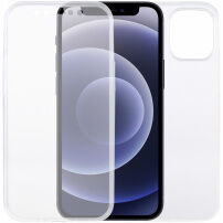 Dvojdielne puzdro na prednú aj zadnú stranu pre iPhone 12 mini - číre