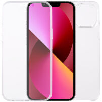 Dvojdielne puzdro na prednú aj zadnú stranu pre iPhone 13 - číre