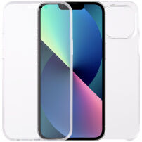 Dvojdielne puzdro na prednú aj zadnú stranu pre iPhone 13 mini - číre