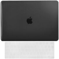 ENKAY 2v1 lesklý kryt s ultratenkým krytom EU klávesnice pre MacBook Pro 15" (A1707 / A1990) - čierny