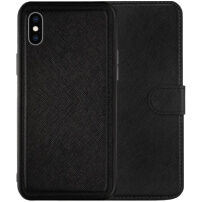 Flipové odnímateľné puzdro pre iPhone XR – čierne