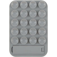 Magnetický MagSafe držiak s prísavkami a výklopným stojanom pre iPhone - sivý