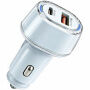 P78 autonabíjačka s portmi USB-C / USB-A - 55W - modrá