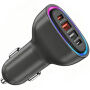 P54 autonabíjačka s portmi 2x USB-C / 2x USB-A - 75W - čierna