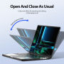 DUX DUCIS LCGM Series lesklý transparentný kryt pre MacBook Pro 16" (A2485 / A2780 / A2991 / A3186 / A3403 / A3428 / A3429) - čierny