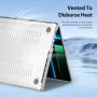DUX DUCIS LCGM Series lesklý transparentný kryt pre MacBook Pro 16" (A2485 / A2780 / A2991 / A3186 / A3403 / A3428 / A3429) - číry