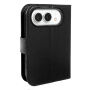 Flipové púzdro z PU kože pre iPhone Duo - čierne