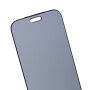 Matné tvrdené Anti-Spy sklo s čiernym rámčekom pre iPhone 18 Pro Max