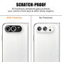 Tvrdené sklo s rámčekom na ochranu šošoviek zadného fotoaparátu pre iPhone Duo - čierne