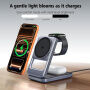 Q29 Qi2.2 3v1 skladací magnetický bezdrôtový stojan pre iPhone / Apple Watch / AirPods - 25W - biely