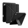 XDcase Y-fold púzdro s origami stojanom a priestorom na Apple Pencil pre iPad mini 6 / mini 7 - čierne