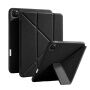 XDcase Y-fold púzdro s origami stojanom a priestorom na Apple Pencil pre iPad Pro 12,9" (2018-2022) - čierne