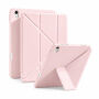 XDcase Y-fold púzdro s origami stojanom a priestorom na Apple Pencil pre iPad 10,9" (2022) / 11" (2025) - ružové