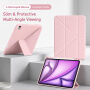 XDcase Y-fold púzdro s origami stojanom a priestorom na Apple Pencil pre iPad Pro 11" (2018-2022) - tmavomodré