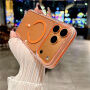 Transparentný kryt z tvrdého plastu so zeleným MagSafe pre iPhone 15 Pro - číry