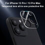 XDcase tvrdené sklo na ochranu šošoviek zadného fotoaparátu pre iPhone 13 Pro / 13 Pro Max - čierne