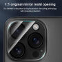 XDcase tvrdené sklo na ochranu šošoviek zadného fotoaparátu pre iPhone 13 Pro / 13 Pro Max - čierne