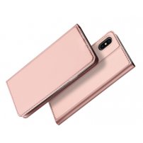 DUX DUCIS flipové puzdro pre iPhone XS Max – ružovo-zlatá