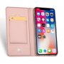 DUX DUCIS flipové puzdro pre iPhone XS Max – ružovo-zlatá