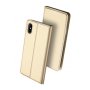 DUX DUCIS flipové puzdro pre iPhone XS Max – zlatá