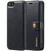 DG.Ming 2v1 odnímateľné flipové púzdro pre iPhone 7 / 8 / SE (2020/2022) - čierne