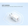 FIXED GaN mini rýchlonabíjací adaptér s portmi USB-C / USB-A - 30W - biely