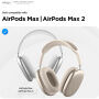 ELAGO Clear transparentné kryty slúchadiel pre AirPods Max 1 / 2 - číre