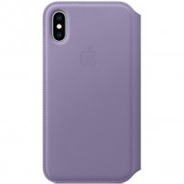Apple Folio kožené flipové puzdro pre iPhone XS – orgovánové