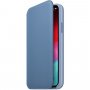 Apple Folio kožené flipové puzdro pre iPhone XS – nevädzovo modré
