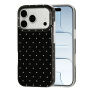 Ochranný kryt s bodkami pre iPhone 17 Pro / 18 Pro - čierny