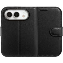 Flipové púzdro z PU kože pre iPhone Duo - čierne