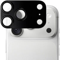 XDcase tvrdené sklo s kovovým rámčekom na ochranu šošoviek fotoaparátu pre iPhone 18 Pro - čierne