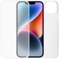 Dvojdielne púzdro na prednú aj zadnú stranu pre iPhone 14 Plus - číre
