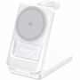 Q29 Qi2.2 3v1 skladací magnetický bezdrôtový stojan pre iPhone / Apple Watch / AirPods - 25W - biely