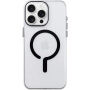 Transparentný Kryt z tvrdého plastu s čiernym MagSafe pre iPhone 16 Pro - číry