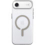 Transparentný kryt z tvrdého plastu s béžovým MagSafe pre iPhone Air - číry
