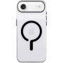 Transparentný kryt z tvrdého plastu s čiernym MagSafe pre iPhone Air - číry