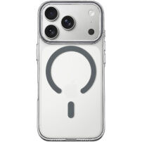 Transparentný kryt z tvrdého plastu so sivým MagSafe pre iPhone 17 Pro Max / 18 Pro Max - číry