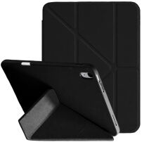 XDcase Y-fold púzdro s origami stojanom a priestorom na Apple Pencil pre iPad mini 6 / mini 7 - čierne