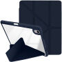 XDcase púzdro s origami stojanom a priestorom na Apple Pencil pre iPad Air 13" (2024-2026) / Pro 12,9" (2018-2022) - tmavomodré